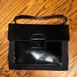 Prada Patent Leather Top Handle Bag